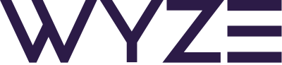 The Wyze company logo, featuring the word 'WYZE' in a stylized font.