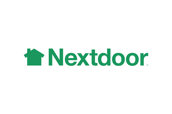 Green Nextdoor logo with a house icon on a white background.