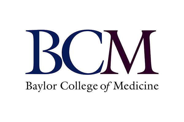 The logo of Baylor College of Medicine, displaying the initials 'BCM' above the full name of the institution on a white background.