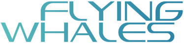 Logo image featuring the text 'Flying Whales' in a modern, stylized font.