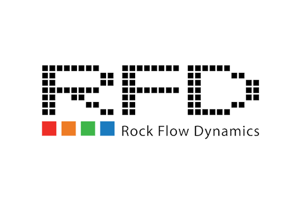 Rock Flow Dynamics company logo with colored bars and stylized text.