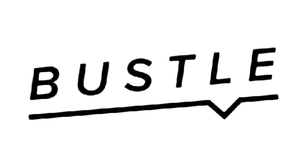 Bustle logo in black and white, used for a solution case study.