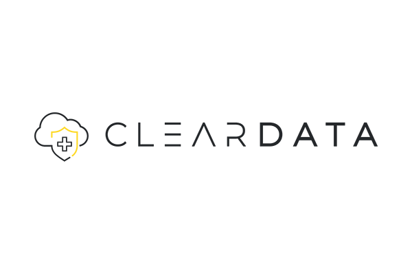 ClearDATA company logo featuring stylized text with a yellow and black design.