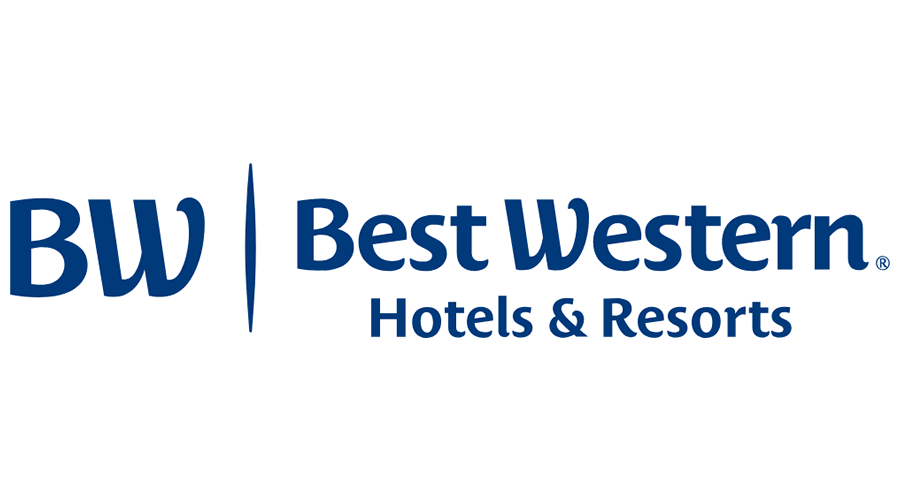 Logo of Best Western Hotels & Resorts with stylized 'BW' and brand name in blue text.
