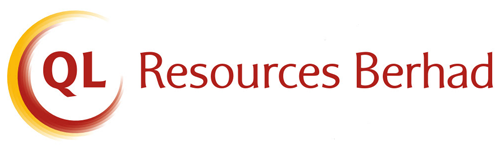 Logo for QL Resources Berhad featuring red and gold circular design with the company name in red text.