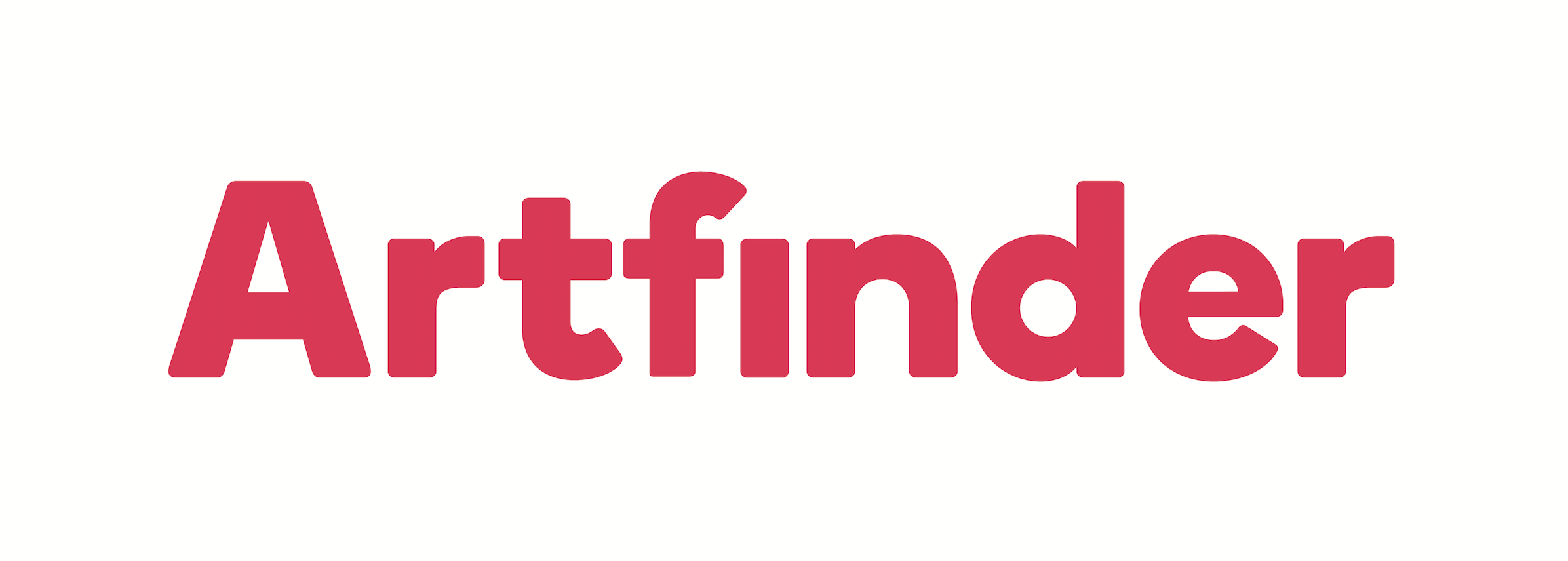 Artfinder logo in red text on a white background
