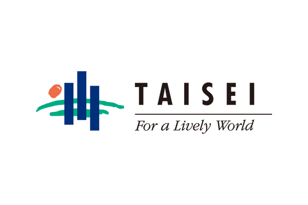 The logo of Taisei Corporation, featuring a colorful abstract design and the company name.