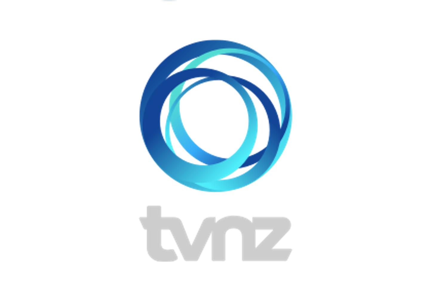 Modern blue circular TVNZ logo on a white background with 'tvnz' text below.