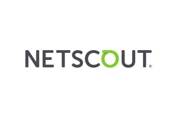 NETSCOUT company logo featuring the brand name in dark gray letters with a green letter 'O'.