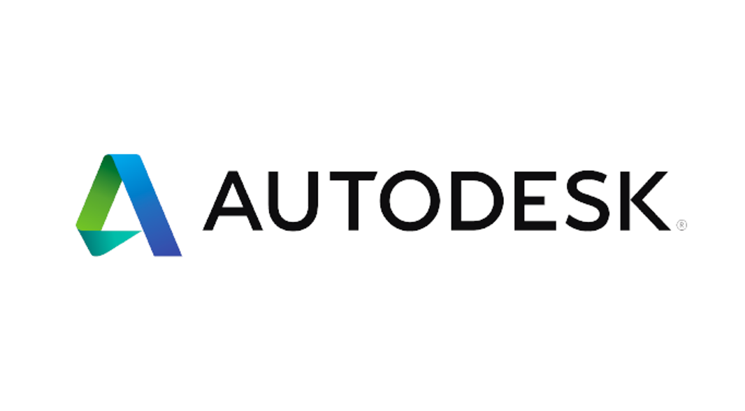 The Autodesk logo featuring a stylized letter 'A' in blue and green gradients next to the word 'Autodesk' in black text, used for a case study asset.