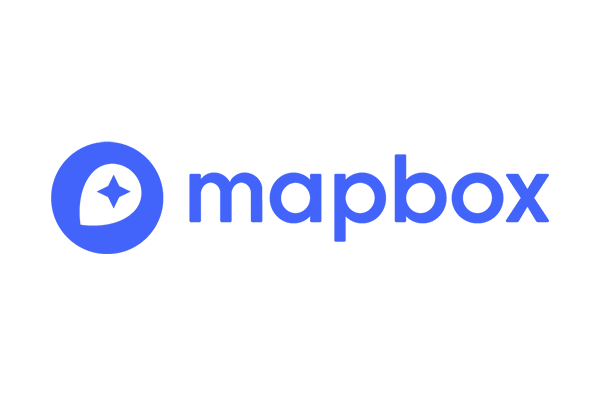 Mapbox logo featuring the brand name in bold blue text on a white background.