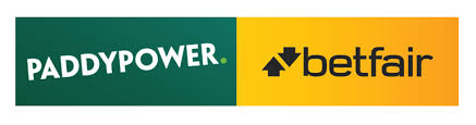 Logos for Paddy Power and Betfair, displayed side by side with green and yellow backgrounds.