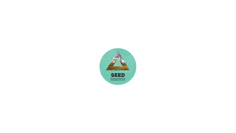 A circular logo featuring a triangle containing mountain and agricultural imagery with the text 'SEED: Building Systemic Innovation in the Agriculture Sector.'