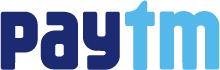 The Paytm company logo featuring stylized text in blue tones.