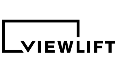 ViewLift logo in black text on a transparent background
