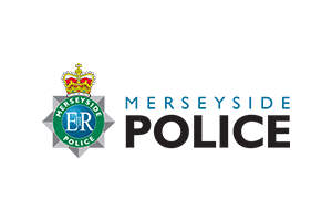 Logo of Merseyside Police featuring a crest and the text 'Merseyside Police'.