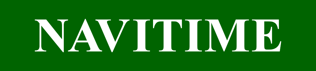 NAVITIME logo in white text on a green background
