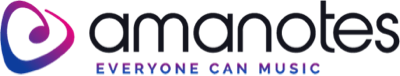 Amanotes company logo with the tagline 'Everyone Can Music' shown below the name.