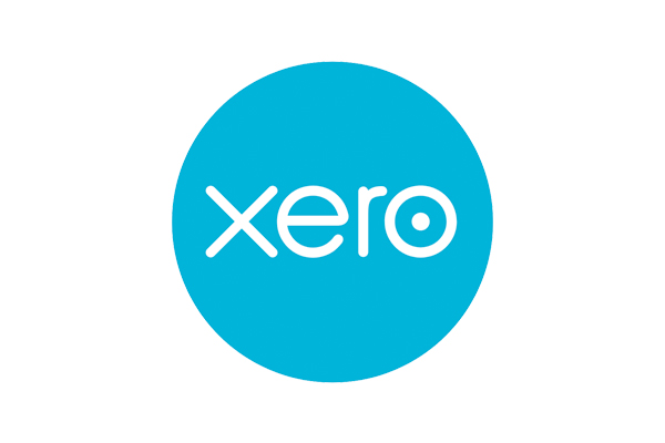 Xero logo in white text on a blue circle background.
