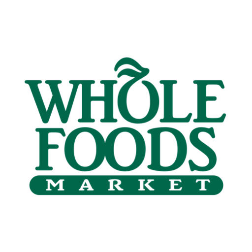 The logo of Whole Foods Market, featuring green stylized text and a leaf accent above the 'O' in 'Whole'.