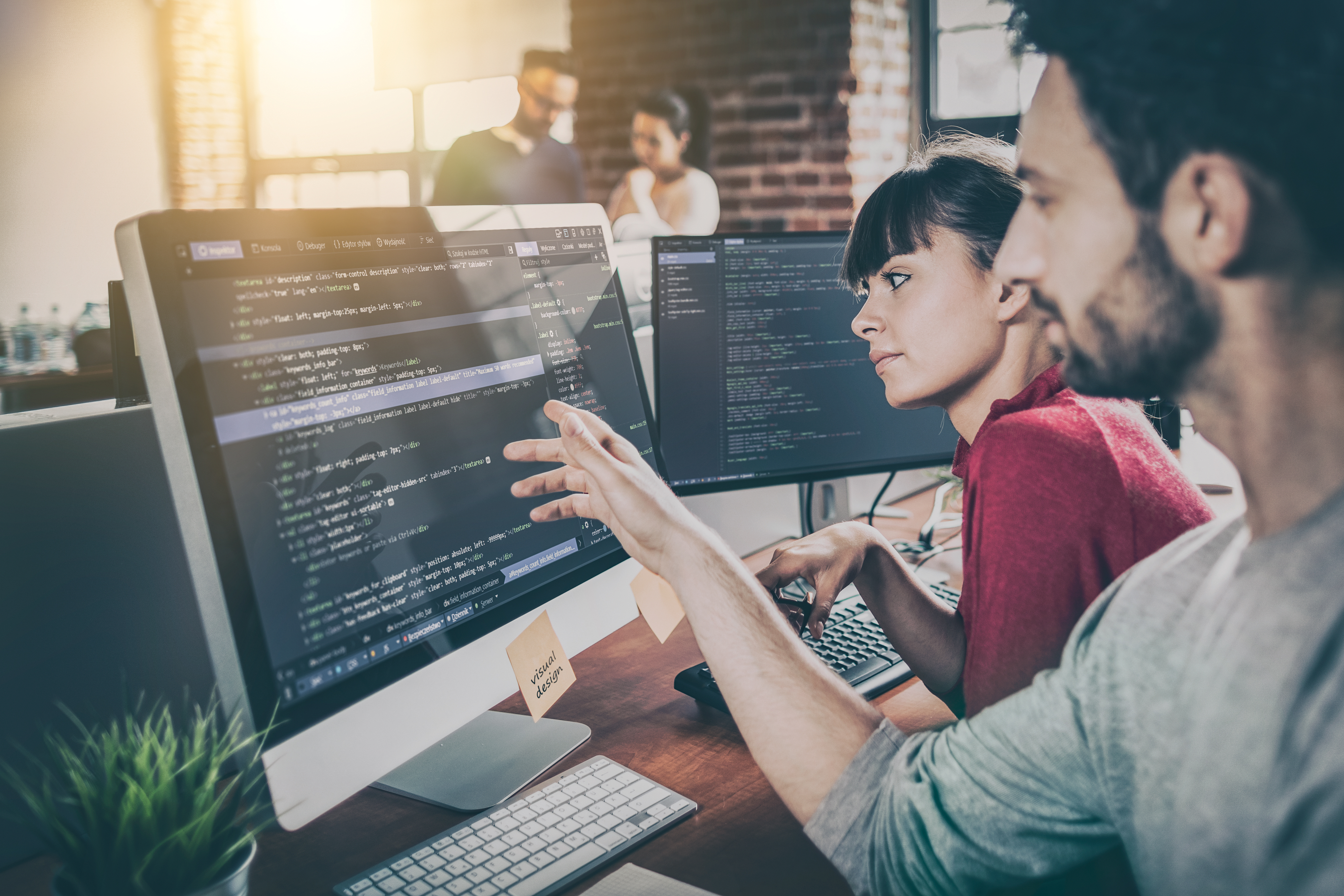 Developing programming and coding technologies. Website design. Programmer working in a software develop company office.; Shutterstock ID 699634498; purchase_order: Prove What's Possible; job: Global Startup Marketing; Use Case: (internal materials or creative mockup): Populating content hub