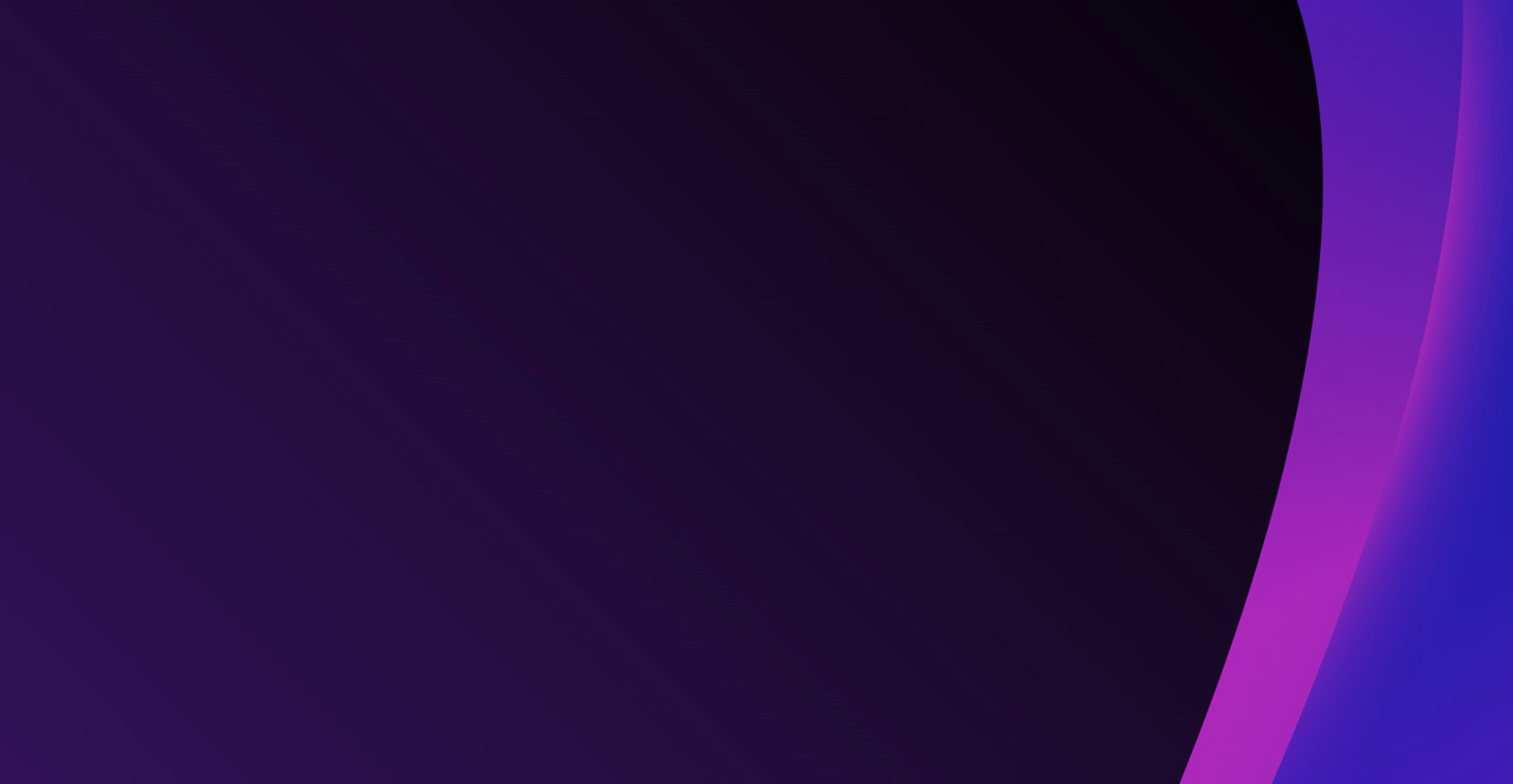 A purple abstract gradient background with curved shapes and smooth color transitions, primarily featuring dark purple and magenta hues with a bright accent on the right side.