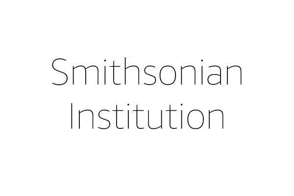Smithsonian Institution text logo in a clean, modern font on a white background.