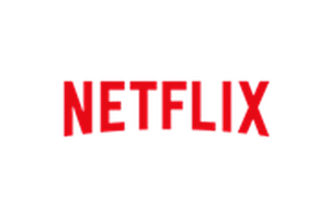 The Netflix logo displayed in red text on a white background.