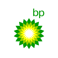 The BP logo featuring a green and yellow sunburst design with the letters 'bp' in green above it.