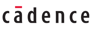 Cadence logo in black text with a red accent, displayed on a transparent background.