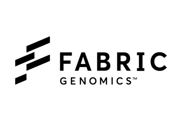 Logo of Fabric Genomics with stylized 'F' icon and the words 'Fabric Genomics' on a white background.