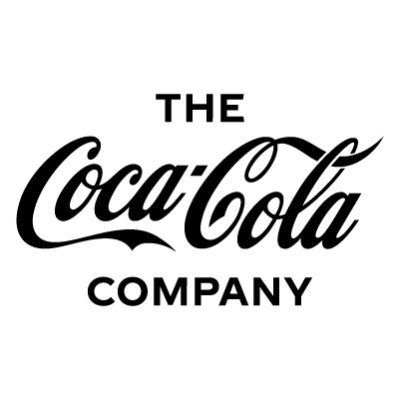 Black and white logo of The Coca-Cola Company with stylized script text.