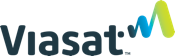 Viasat company logo, customer reference image for AWS solution case studies.