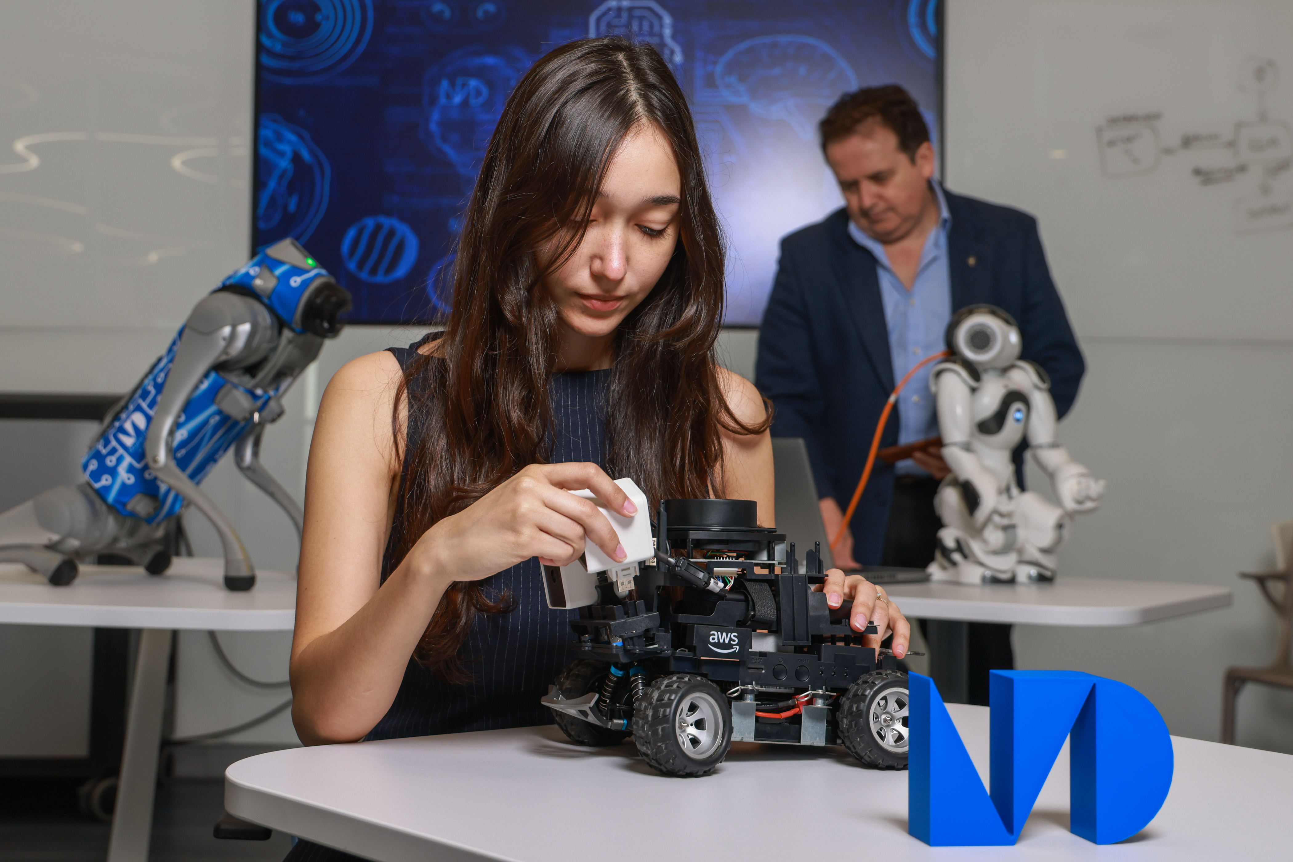 Photoshoot for Marketing at AI Center, Wolfon Campus on March 20, 2025.