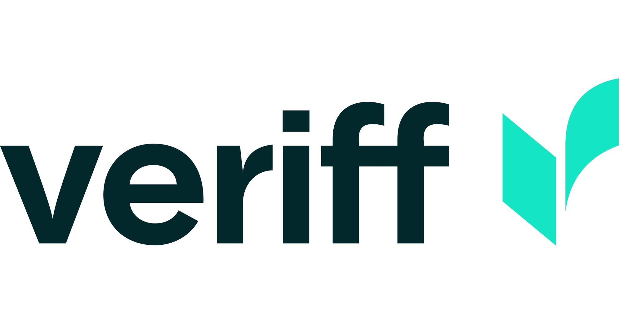 Veriff company logo with text and icon on a white background.
