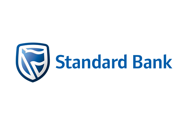 Standard Bank logo featuring a blue shield and company name.