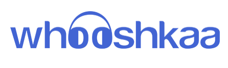 Whooshkaa company logo in blue text on a white background.