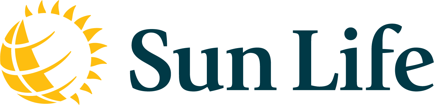 The Sun Life logo featuring a stylized yellow sun next to the words 'Sun Life' in a dark font.