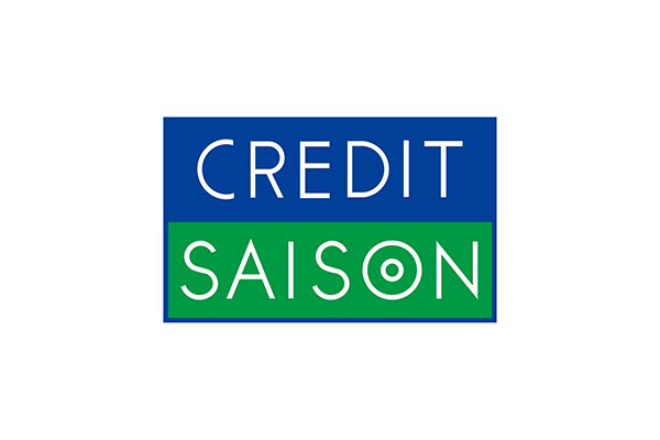 Logo of Credit Saison with white text on a blue and green background.
