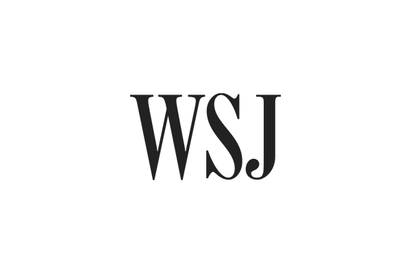 The logo for WSJ (The Wall Street Journal), showing the black letters 'WSJ' in serif font on a transparent background.