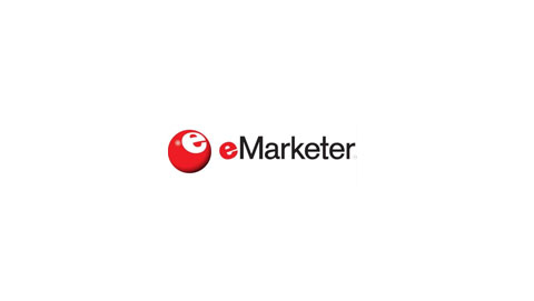 The logo for eMarketer, featuring a red sphere with a stylized white 'e' and the text 'eMarketer' beside it.