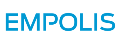 The Empolis company logo in blue text on a white background.
