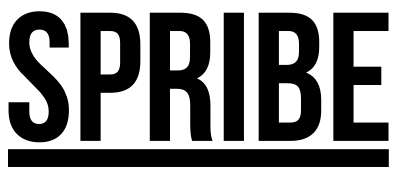 The logo for Spribe, featuring bold black uppercase text with a thick underline.