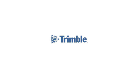 The Trimble company logo in blue on a white background.