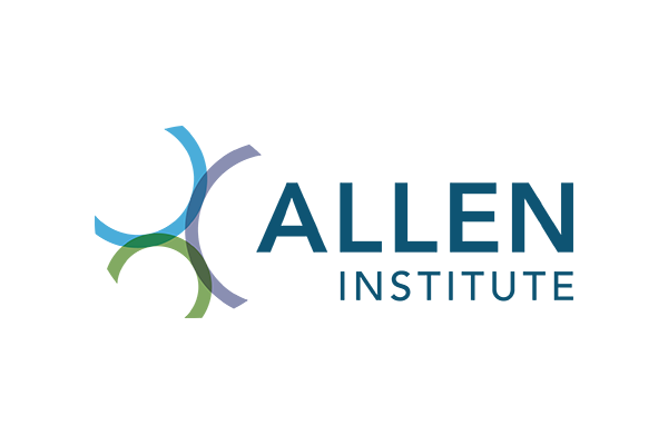 Allen Institute logo with abstract shapes and text.