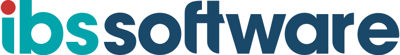 Logo for IBS Software, featuring the text 'ibs software' in a modern font with distinctive turquoise and navy coloring.