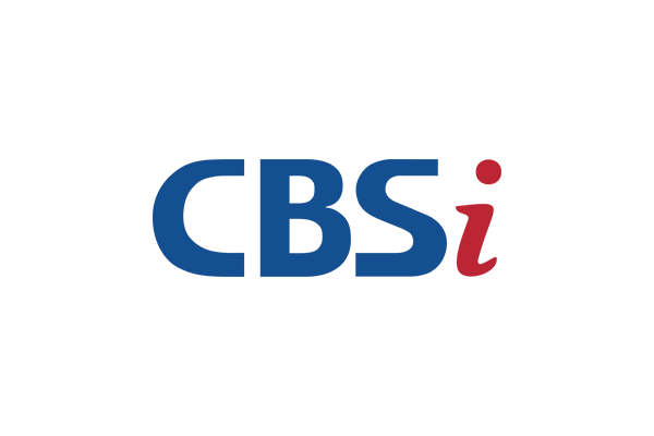 CBSi logo in blue and red on a white background.