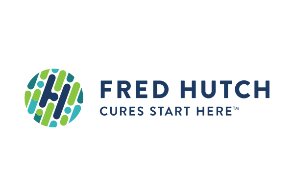 Fred Hutchinson Cancer Center logo with stylized H and text.