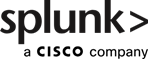 The Splunk logo featuring the company name in lowercase black letters followed by a greater-than sign.