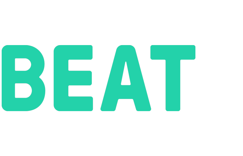 Logo image showing the word 'BEAT' in bold green letters on a black background.